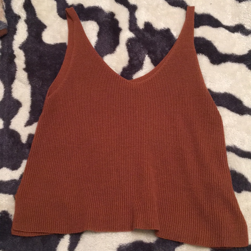 Size Small Burnt Orange Knitted Tank